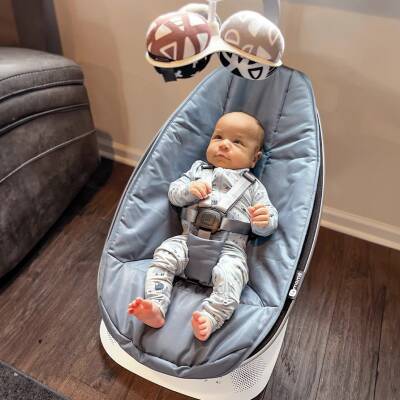 4Moms Mamaroo 5.0 Elektrikli Ana Kucağı - Slate Blue - 6