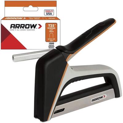 Arrow T25X 10-14mm Profesyonel Mekanik Kablo Zımba Tabancası + 1100 Adet Zımba - Fırsat Ürünü