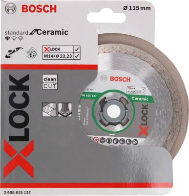 Bosch X-LOCK Standard Seri Seramik İçin Elmas Kesme Diski 115 mm - Bosch (1)