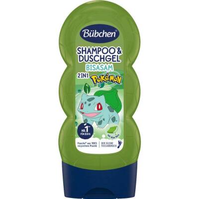 Bübchen Çocuk Şampuan&Duş Jeli 2 in 1 Pokemon Bulbasaur 230 ml - BÜBCHEN