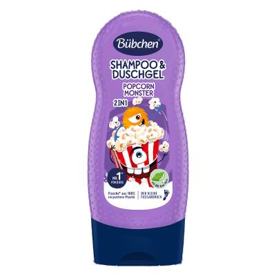 Bübchen Çocuk Şampuan&Duş Jeli 2 in 1 Popcorn Monster 230 ml - BÜBCHEN