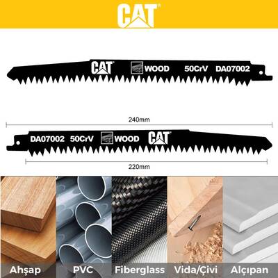 CAT DA07002 228mm 2 Parça Profesyonel Hızlı Ahşap Kesme Tilki Kuyruğu Testere Ucu - Fırsat Ürünü (1)