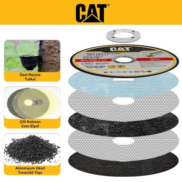 CAT DA10126 350mm Universal Metal Profil Kesme Taşı - 2