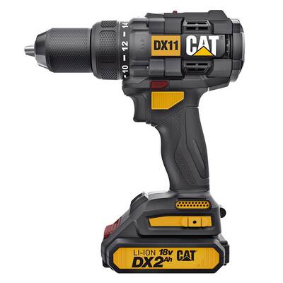 CAT DX11 18Volt/2.0Ah Li-ion Çift Akülü Kömürsüz Profesyonel Şarjlı Matkap - Fırsat Ürünü (1)