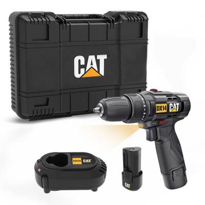 CAT DX14.2 12Volt/2.0Ah Li-ion Çift Akülü Profesyonel Şarjlı Matkap - Cat