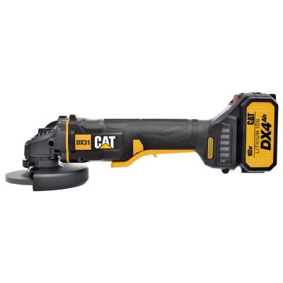 CAT DX31 18Volt/4.0Ah Li-ion Tek Akülü 115mm Kömürsüz Profesyonel Avuç Taşlama - Fırsat Ürünü (1)