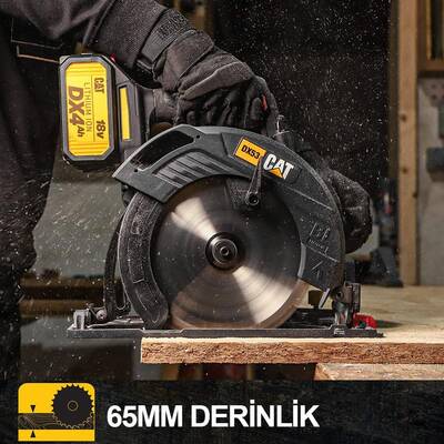 CAT DX53B 18Volt 185mm Kömürsüz Profesyonel Daire Testere (Akü Dahil Değildir) - 3