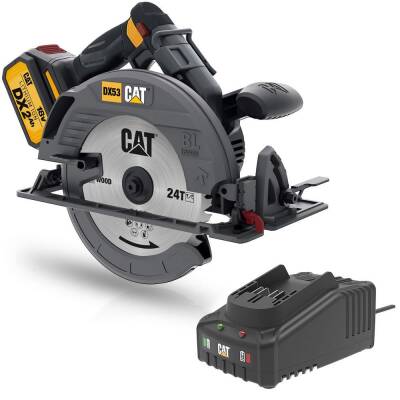 CAT DX53BC 18Volt 2.0Ah Li-ion 185mm Tek Akülü Kömürsüz Profesyonel Daire Testere - CAT