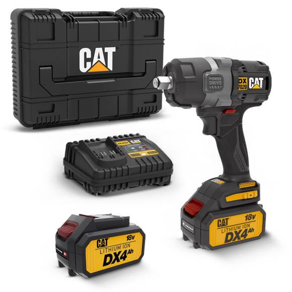 CAT DX7020 18Volt 4.0 Ah Çift Akülü Kömürsüz 700/880Nm Profesyonel Şarjlı Somun Sıkma - 1