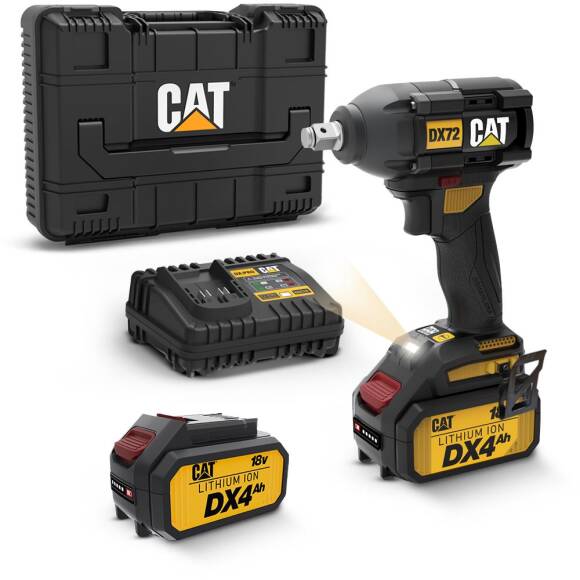 CAT DX72 18Volt/4.0Ah Li-ion Çift Akülü Şarjlı 350Nm Kömürsüz Profesyonel Somun Sıkma - 1