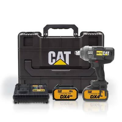 CAT DX73 18Volt 4.0 Ah. Çift Akülü 1700/2100Nm Kömürsüz Profesyonel Şarjlı Somun Sıkma - Cat