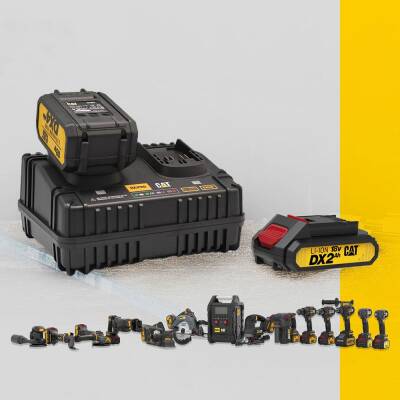 CAT DXC42 18Volt Li-ion ONE FOR ALL Profesyonel İkili Hızlı Akü Şarj Cihazı - 4