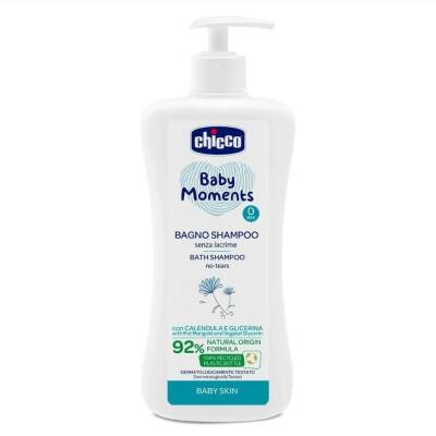 Chicco Baby Moments Göz Yakmayan Yenidoğan Saç ve Vücut Şampuanı 500 ml - Chicco