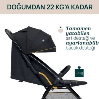 Chicco Glee Bebek Arabası - Uneven Siyah - 7