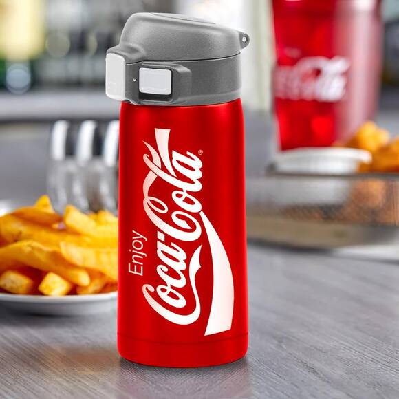 Coca-Cola CCMDB35 0,35L Vakumlu Çift Yalıtımlı Paslanmaz Çelik Seyahat Bardağı /Termos - 10