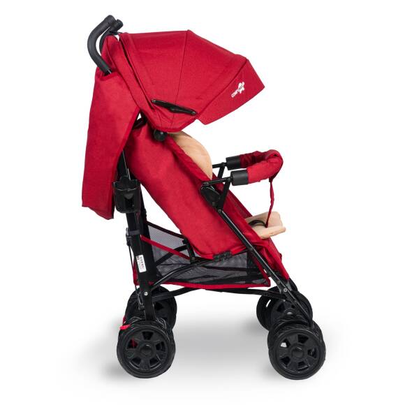 Comfymax Tam Yatar Baston Bebek Arabası – Dark Red - 3