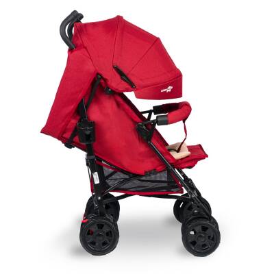 Comfymax Tam Yatar Baston Bebek Arabası – Dark Red - 4