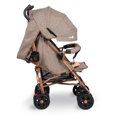 Comfymax Tam Yatar Baston Bebek Arabası – Wood Brown - 4