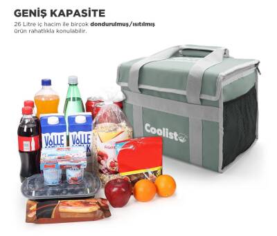 Coolist CL26LG 26 Litre Katlanabilir Termos Bez Çanta / Buzluk - 7