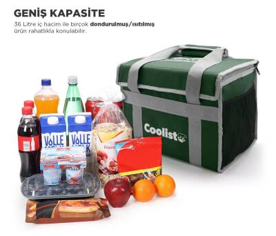 Coolist CL36G 36 Litre Katlanabilir Termos Bez Çanta / Buzluk - 7