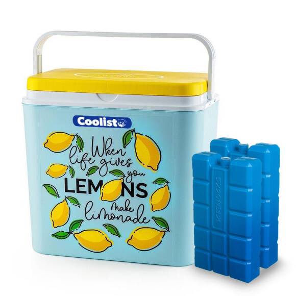 Coolist CLB24LM 24 Litre Limon Desenli Buzluk + 2 Adet 400gr. Buz Kaseti - 1