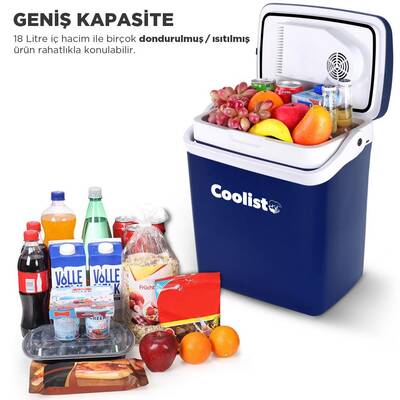 Coolist CLT18 12Volt/220Volt AC/DC 18 Litre Sıcak/Soğuk Oto Buzdolabı - Fırsat Ürünü (1)