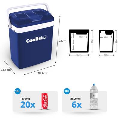 Coolist CLT18 12Volt/220Volt AC/DC 18 Litre Sıcak/Soğuk Oto Buzdolabı - 5