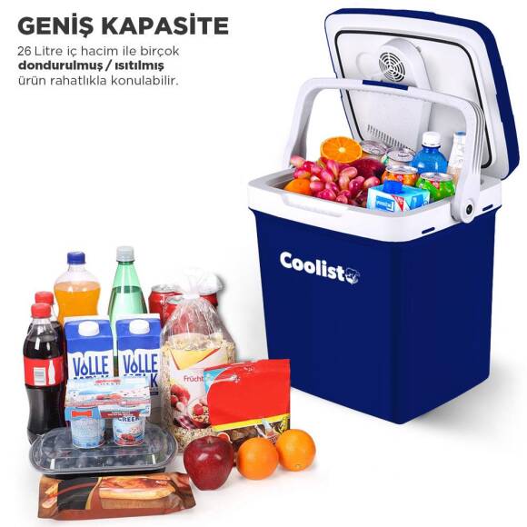 Coolist CLT26 12Volt/220Volt AC/DC 26 Litre Sıcak/Soğuk Oto Buzdolabı - 2