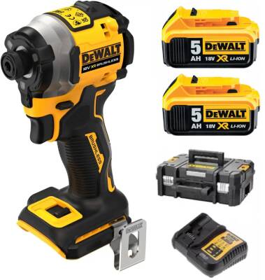 Dewalt DCF850P2T 18V 5.0AH Li-ion Kömürsüz Çift Akülü Darbeli Tornavida - 1