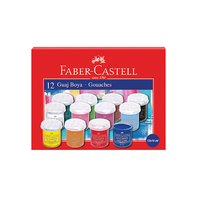 Faber Castell Guaj Boya 12 Renk 15 ml - 1