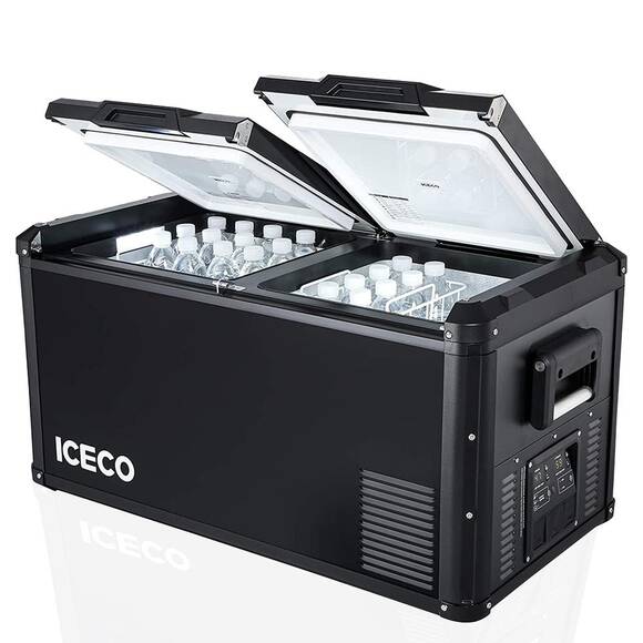 ICECO VL90PROD 12/24Volt 220Volt 90 Litre Çift Bölmeli Outdoor Kompresörlü Oto Buzdolabı/Dondurucu - 2