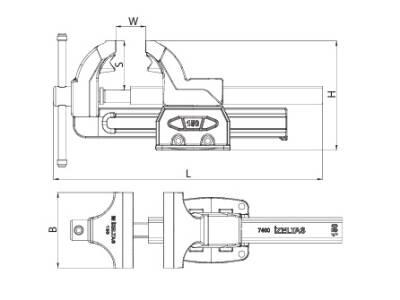 İzeltaş 14000005069 Tesviyeci Mengene 125 mm - İzeltaş (1)