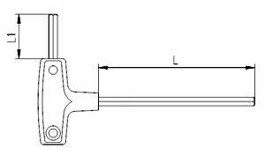 İzeltaş 4920220050 5mm T Tipi Allen Anahtar - 1