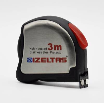 İzeltaş 0588150013 Krom Şerit Metre 3 m - Izeltas