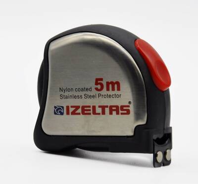 İzeltaş 0588150015 Krom Şerit Metre 5 m - Izeltas