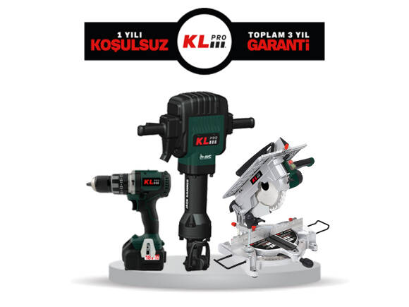 KL PRO KLMS18-20 18Volt/2,0Ah Li-ion Çift Akülü Vidalama Multi Set - 2