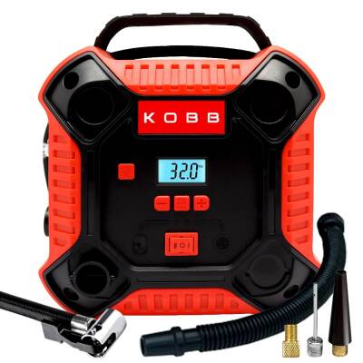 KOBB KB250 12Volt 160 PSI Dijital Basınç Göstergeli Lastik & Yatak Şişirme Pompası - Kobb