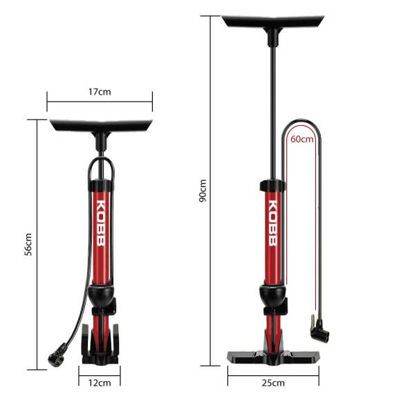 KOBB KB3848 87 PSI Analog Basınç Göstergeli Taşınabilir El Pompası - 7