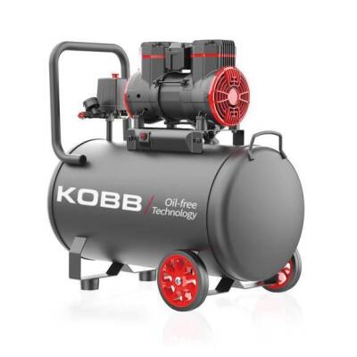 KOBB KBK50S 2.0HP 50Lt 8Bar Yağsız Sessiz Taşınabilir Hava Kompresörü - Fırsat Ürünü