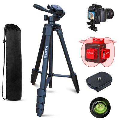 KOBB KBL16T 160CM Su Terazili Profesyonel Alüminyum Lazer Tripod - 3