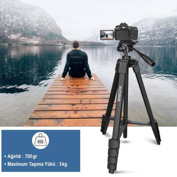 KOBB KBL16T 160CM Su Terazili Profesyonel Alüminyum Lazer Tripod - 8