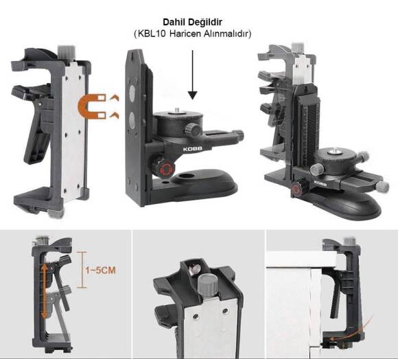 KOBB KBL6 Mıknatıslı Lazer Hizalama Sabitleme Aparatı - 5