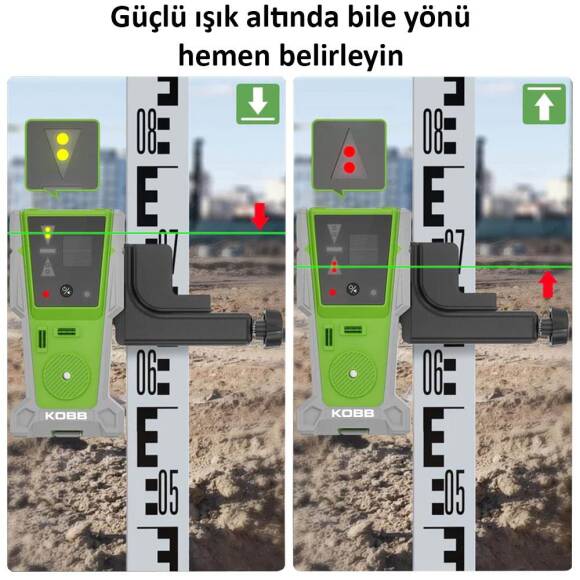 KOBB KBL8RG 60M Lazer Hizalama Dedektörü - 6