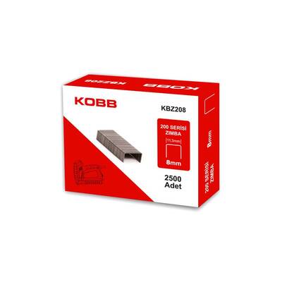 KOBB KBZ208 8mm 2500 Adet 200 Serisi Ağır Hizmet Tipi Zımba Teli - 3