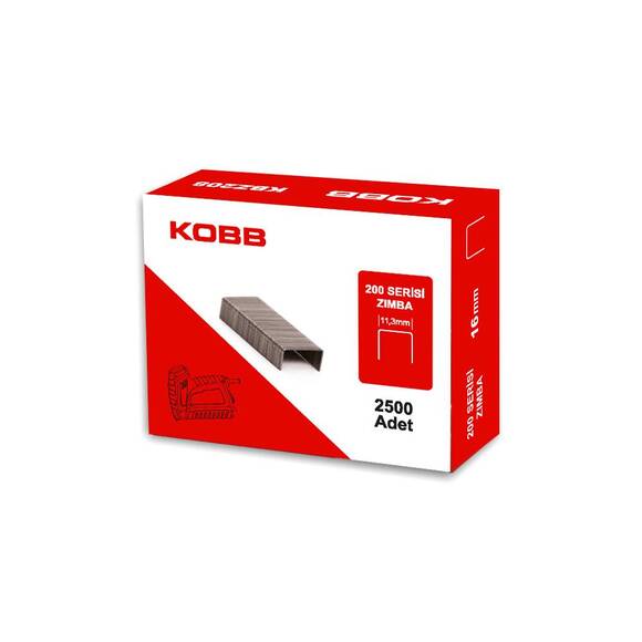 KOBB KBZ216 16mm 2500 Adet 200 Serisi Ağır Hizmet Tipi Zımba Teli - 3