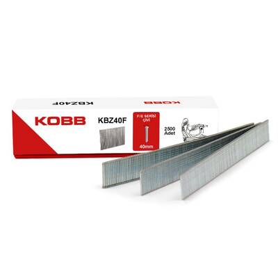 KOBB KBZ40F 40mm 2500 Adet F/E/J/8 Serisi Ağır Hizmet Tipi Kesik Başlı Çivi - Fırsat Ürünü