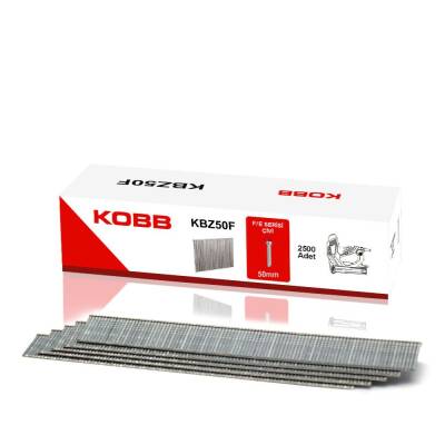 KOBB KBZ50F 50mm 2500 Adet F/E/J/8 Serisi Ağır Hizmet Tipi Kesik Başlı Çivi - Kobb (1)