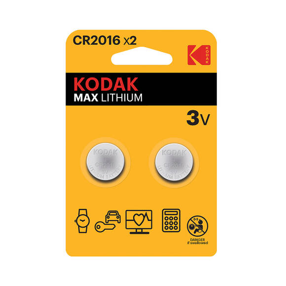 Kodak 2 Adet CR2016 Ultra Lityum Para Pil - 2