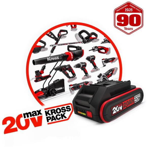 Kress KAD21 20Volt 4.0Ah Li-ion KrossPack 2 Adet Akü ve Akü Şarj Cihazı - 4