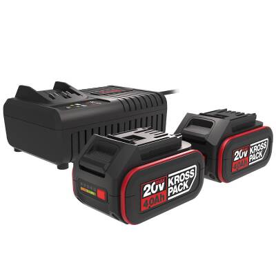 Kress KAD21 20Volt 4.0Ah Li-ion KrossPack 2 Adet Akü ve Akü Şarj Cihazı - Kress